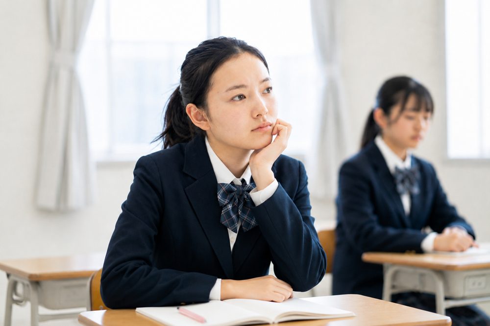海外大学進学に悩む高校生