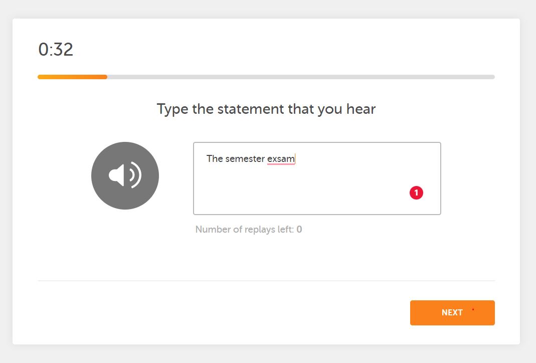 ディクテーションの練習